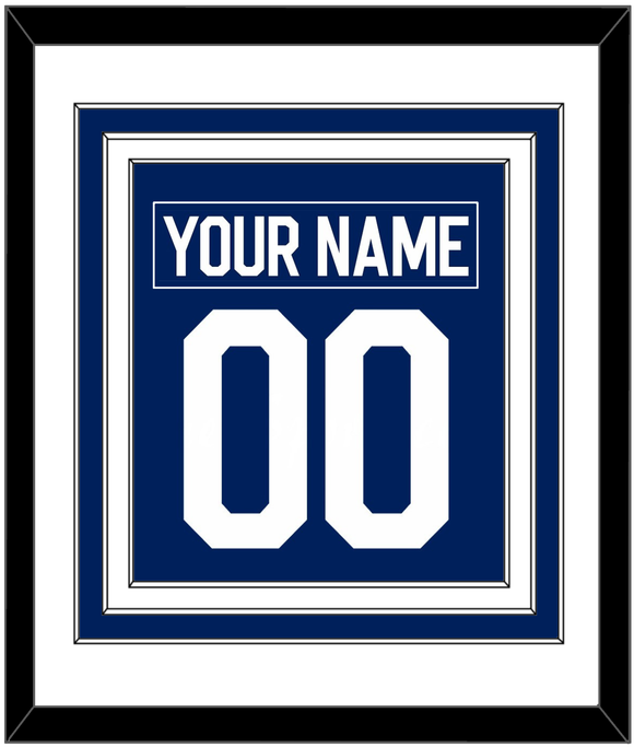 Toronto Nameplate & Number (Back) Combined - Home Blue - Triple Mat 1