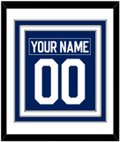 Toronto Nameplate & Number (Back) Combined - Home Blue (2010-2016) - Triple Mat 1