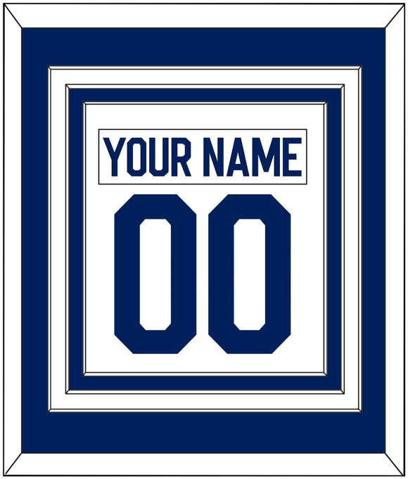 Toronto Nameplate & Number (Back) Combined - Road White - Triple Mat 1