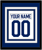 Toronto Nameplate & Number (Back) Combined - Road White (2010-2016) - Triple Mat 1