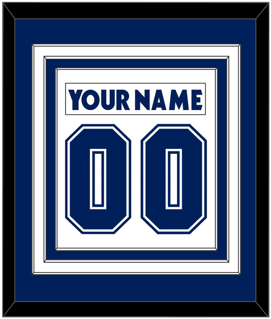 Toronto Nameplate & Number (Back) Combined - Road White (2007-2010) - Premier Tier 1