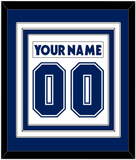 Toronto Nameplate & Number (Back) Combined - Road White (2007-2010) - Triple Mat 1