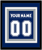 Toronto Nameplate & Number (Back) Combined - Road/Home Blue (2000-2007) - Triple Mat 2