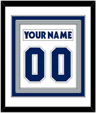 Toronto Nameplate & Number (Back) Combined - Home/Road White (2000-2007) - Triple Mat 1