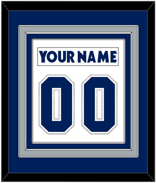 Toronto Nameplate & Number (Back) Combined - Home/Road White (2000-2007) - Premier Tier 2