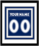 Toronto Nameplate & Number (Back) Combined - Road Blue (1997-2000) - Triple Mat 1