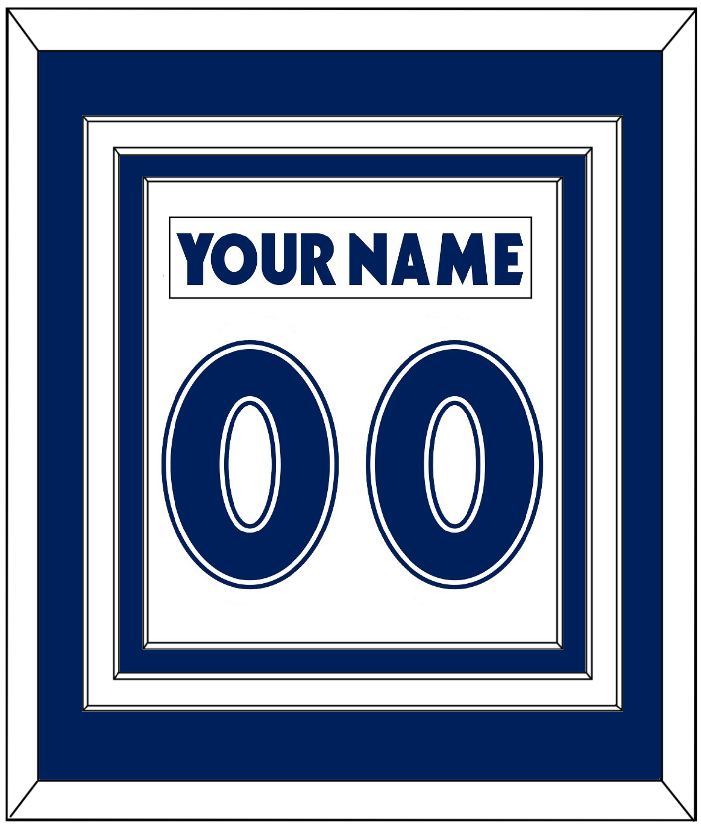 Toronto Nameplate & Number (Back) Combined - Home White (1997-2000) - Premier Tier 1