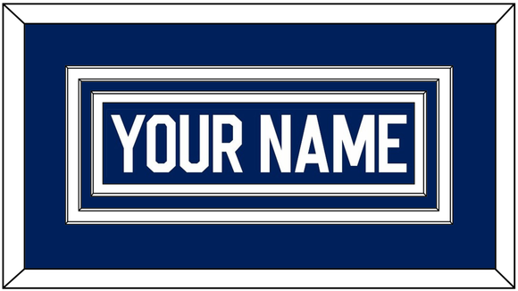Toronto Nameplate - Home Blue - Triple Mat 1