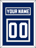 Toronto Nameplate & Number (Back) - Road Blue (1992-1997) - Double Mat 1