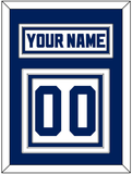 Toronto Nameplate & Number (Back) - Home White (1992-1997) - Triple Mat 1