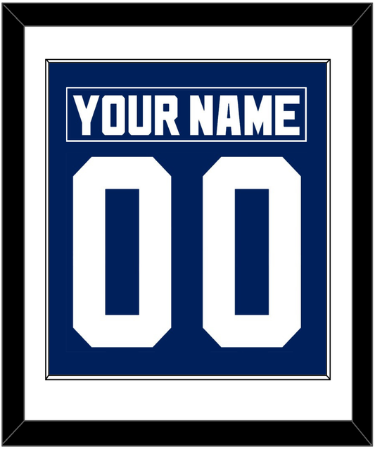 Toronto Nameplate & Number (Back) Combined - Road Blue (1992-1997) - Essential Tier 1