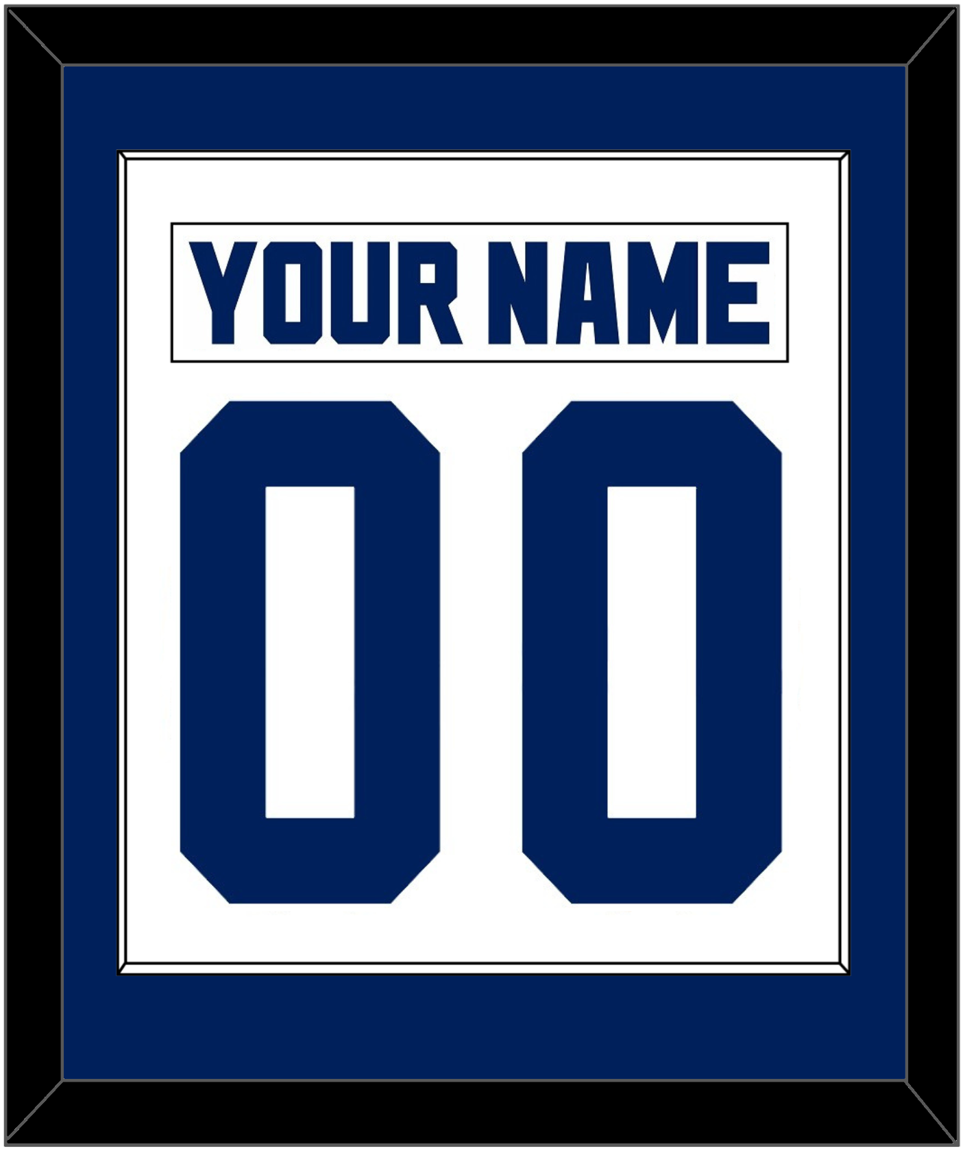 Toronto Nameplate & Number (Back) Combined - Home White (1992-1997) - Essential Tier 1