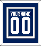 Toronto Nameplate & Number (Back) Combined - Road Blue (1992-1997) - Double Mat 1