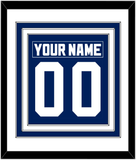 Toronto Nameplate & Number (Back) Combined - Road Blue (1992-1997) - Triple Mat 1