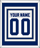 Toronto Nameplate & Number (Back) Combined - Home White (1992-1997) - Triple Mat 1