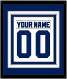 Toronto Nameplate & Number (Back) Combined - Home White (1992-1997) - Triple Mat 1