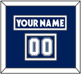 Toronto Nameplate & Number (Shoulder) - Home Blue (2007-2010) - Double Mat 1
