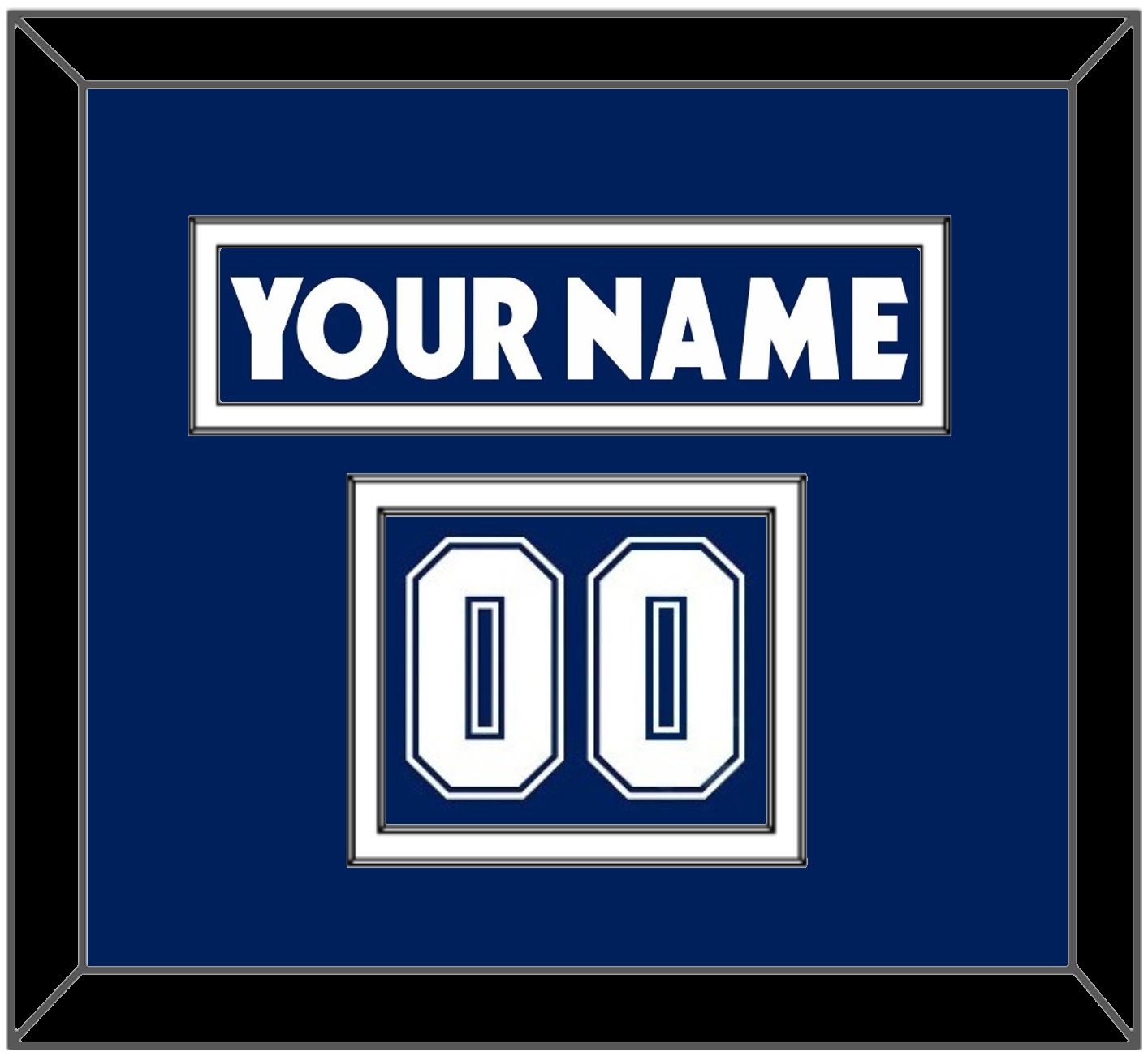 Toronto Nameplate & Number (Shoulder) - Home Blue (2007-2010) - Signature Tier 1
