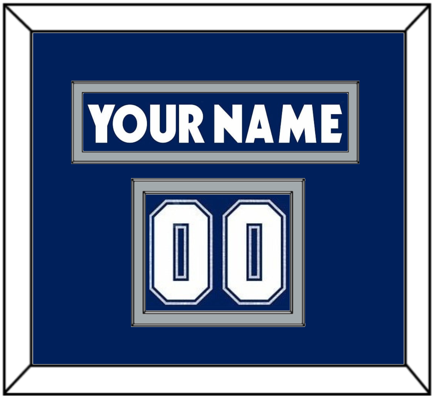 Toronto Nameplate & Number (Shoulder) - Road/Home Blue (2000-2007) - Signature Tier 2
