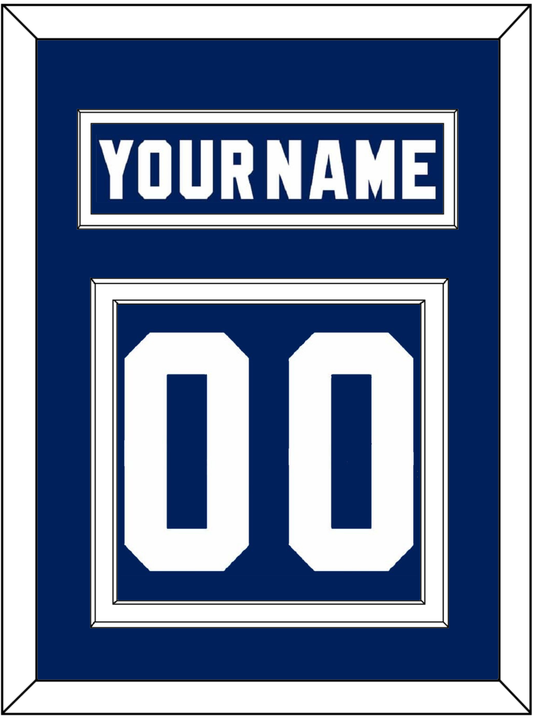 Toronto Nameplate & Number (Back) - Road Blue (1978-1992) - Signature Tier 1