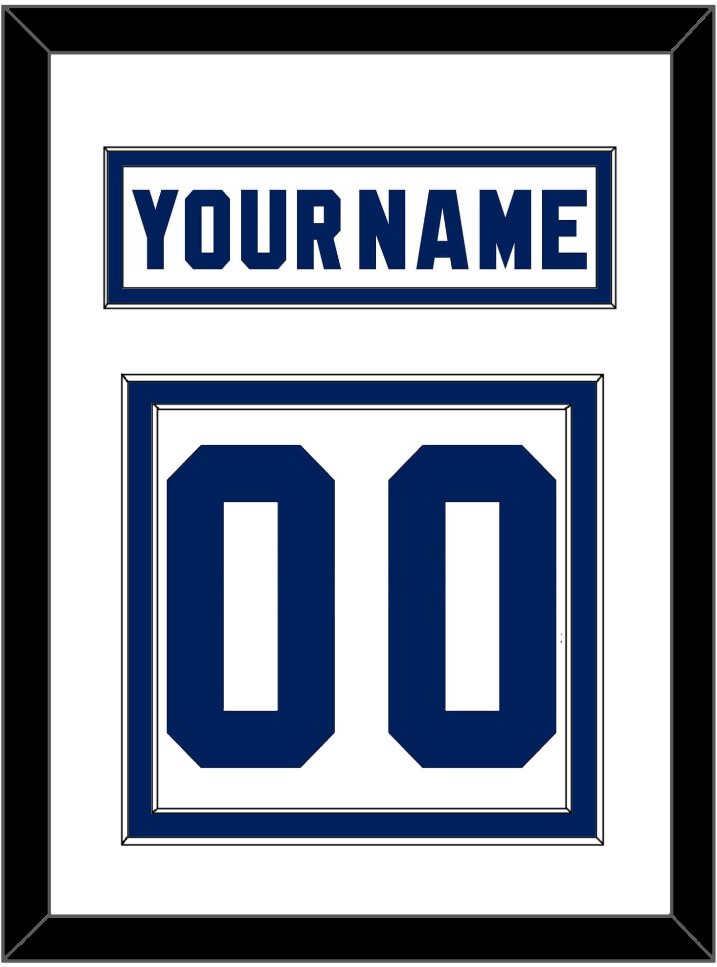 Toronto Nameplate & Number (Back) - Home White (1978-1992) - Signature Tier 1