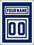 Toronto Nameplate & Number (Back) - Home White (1978-1992) - Triple Mat 1