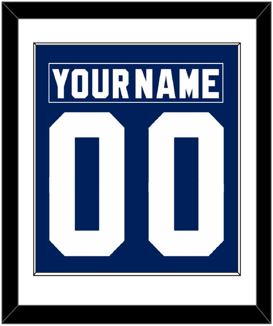 Toronto Nameplate & Number (Back) Combined - Road Blue (1978-1992) - Essential Tier 1
