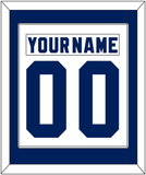 Toronto Nameplate & Number (Back) Combined - Home White (1978-1992) - Single Mat 1