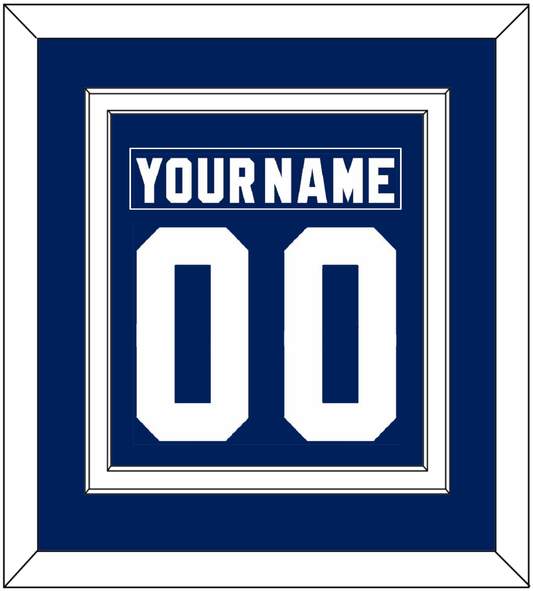 Toronto Nameplate & Number (Back) Combined - Road Blue (1978-1992) - Signature Tier 1