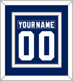 Toronto Nameplate & Number (Back) Combined - Road Blue (1978-1992) - Double Mat 1