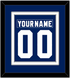 Toronto Nameplate & Number (Back) Combined - Road Blue (1978-1992) - Double Mat 1