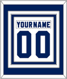 Toronto Nameplate & Number (Back) Combined - Home White (1978-1992) - Triple Mat 1