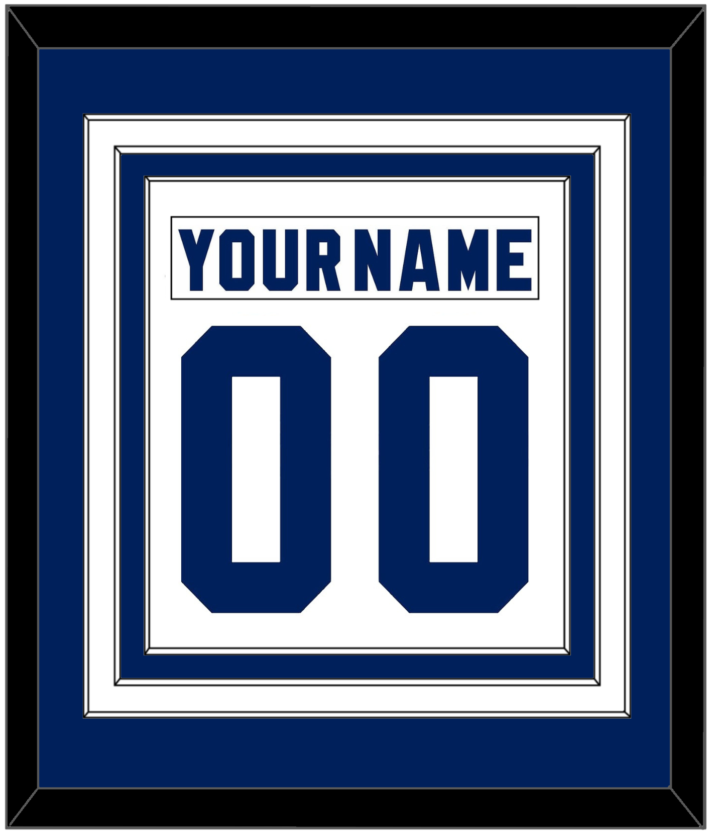 Toronto Nameplate & Number (Back) Combined - Home White (1978-1992) - Premier Tier 1