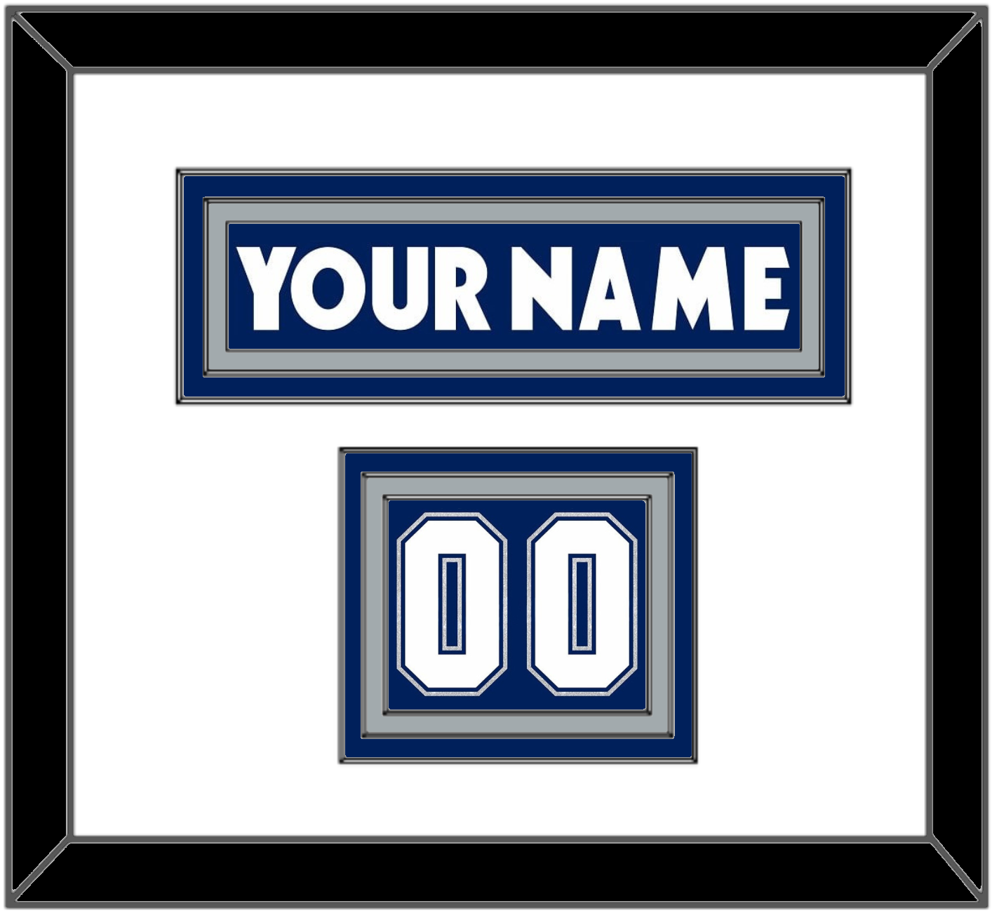 Toronto Nameplate & Number (Shoulder) - Road/Home Blue (2000-2007) - Premier Tier 1