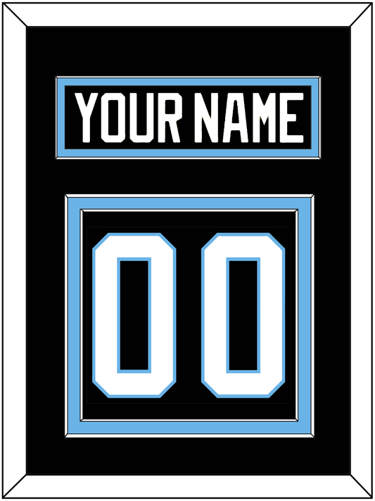 Utah Nameplate & Number (Back) - Home Black (2024-2025) - Signature Tier 2