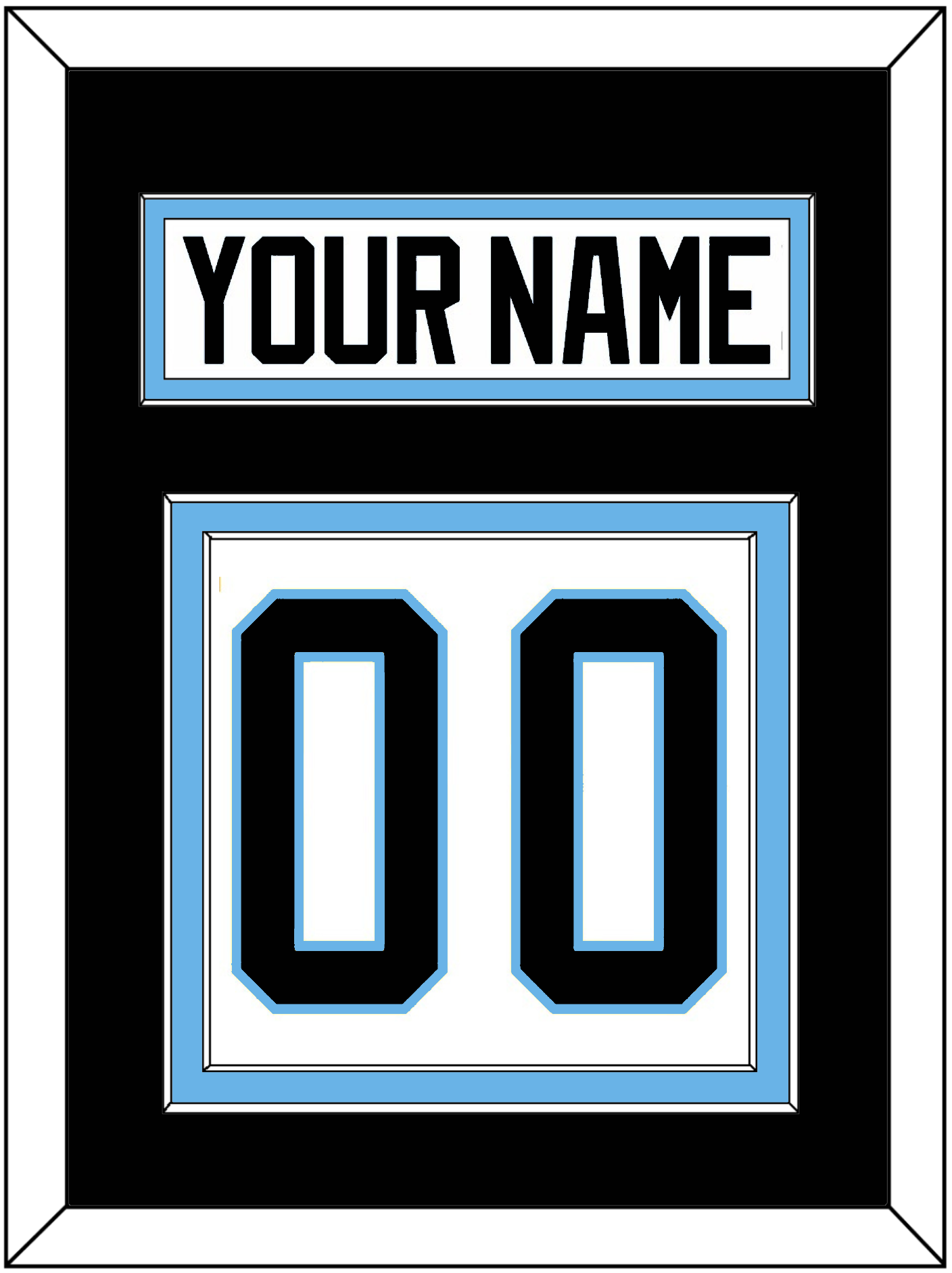 Utah Nameplate & Number (Back) - Road White (2024-2025) - Signature Tier 3