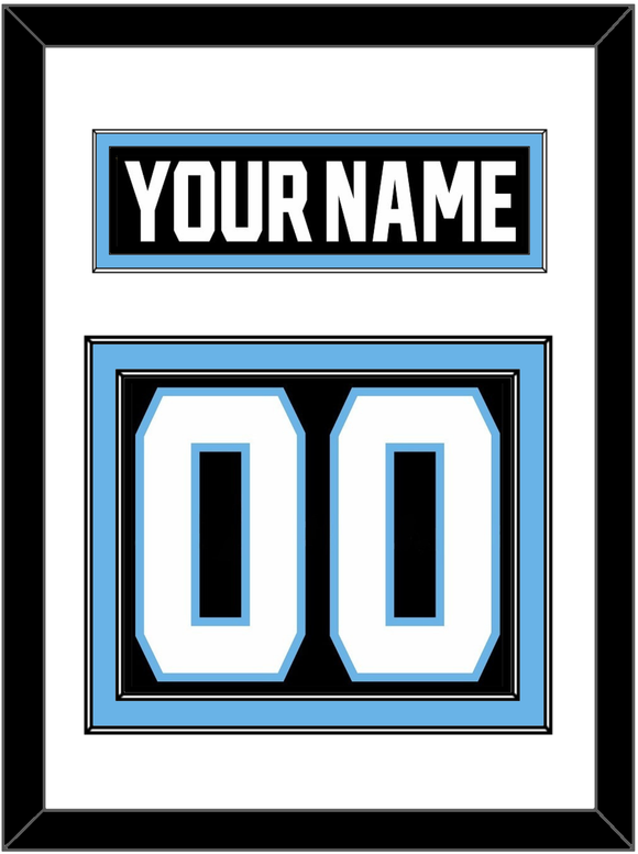 Utah Nameplate & Number (Back) - Home Black - Double Mat 1