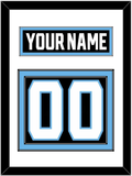 Utah Nameplate & Number (Back) - Home Black - Double Mat 1