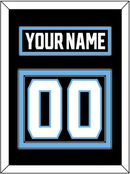 Utah Nameplate & Number (Back) - Home Black - Signature Tier 2