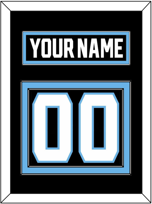 Utah Nameplate & Number (Back) - Home Black - Signature Tier 2