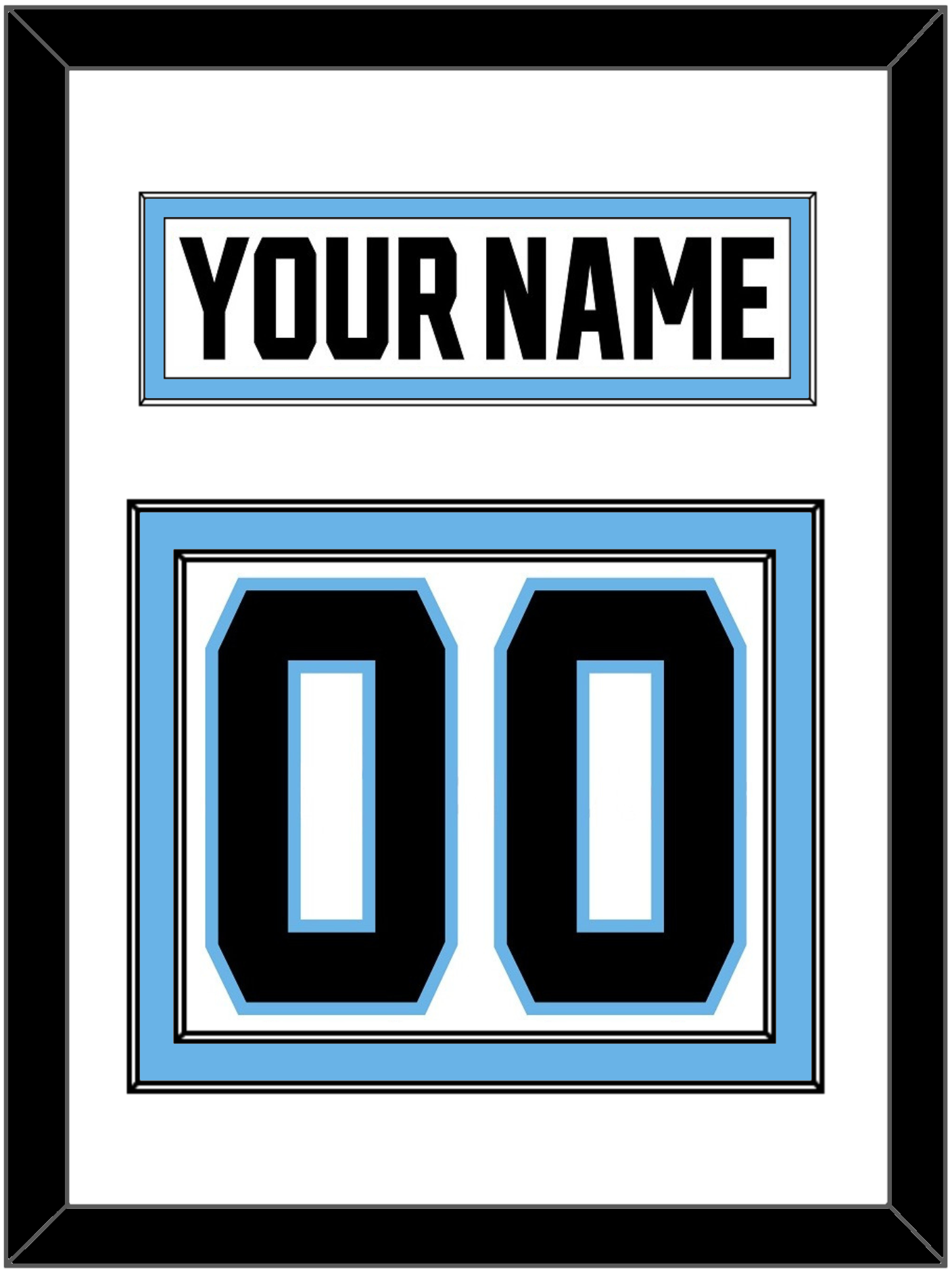 Utah Nameplate & Number (Back) - Road White - Signature Tier 1