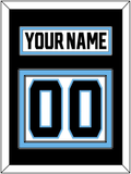 Utah Nameplate & Number (Back) - Road White - Double Mat 2