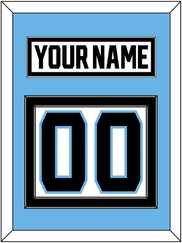 Utah Nameplate & Number (Back) - Road White - Double Mat 3