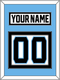 Utah Nameplate & Number (Back) - Road White - Double Mat 3