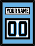 Utah Nameplate & Number (Back) - Road White - Double Mat 3