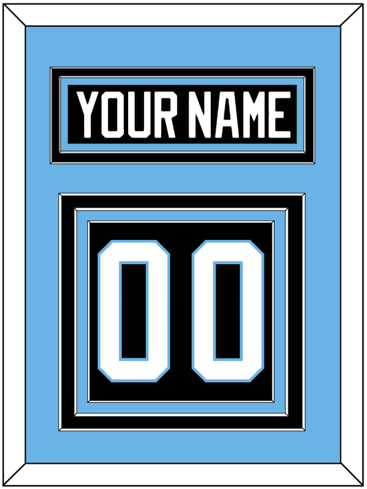 Utah Nameplate & Number (Back) - Home Black (2024-2025) - Premier Tier 3