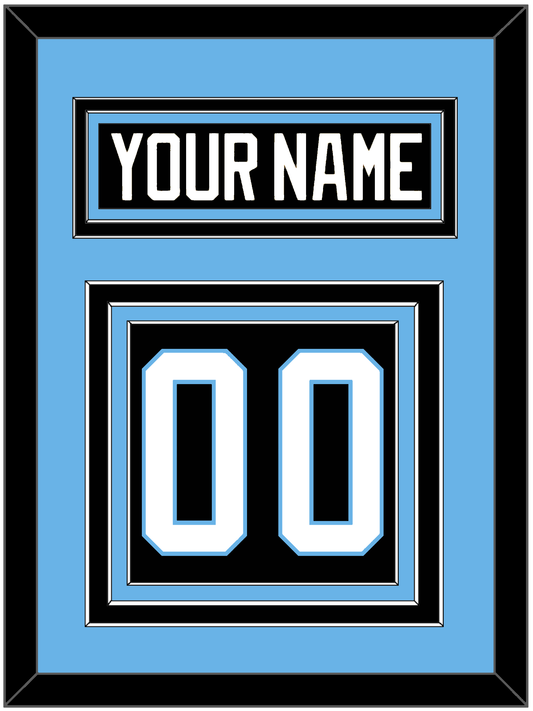 Utah Nameplate & Number (Back) - Home Black (2024-2025) - Premier Tier 3
