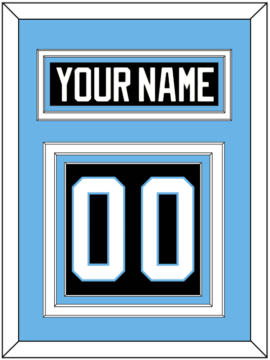 Utah Nameplate & Number (Back) - Home Black (2024-2025) - Premier Tier 4
