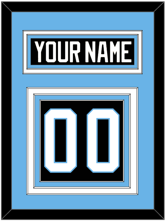 Utah Nameplate & Number (Back) - Home Black (2024-2025) - Premier Tier 4