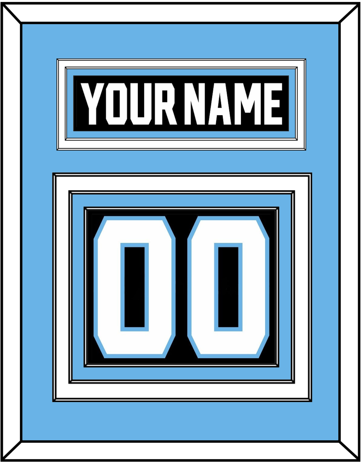 Utah Nameplate & Number (Back) - Home Black - Premier Tier 3